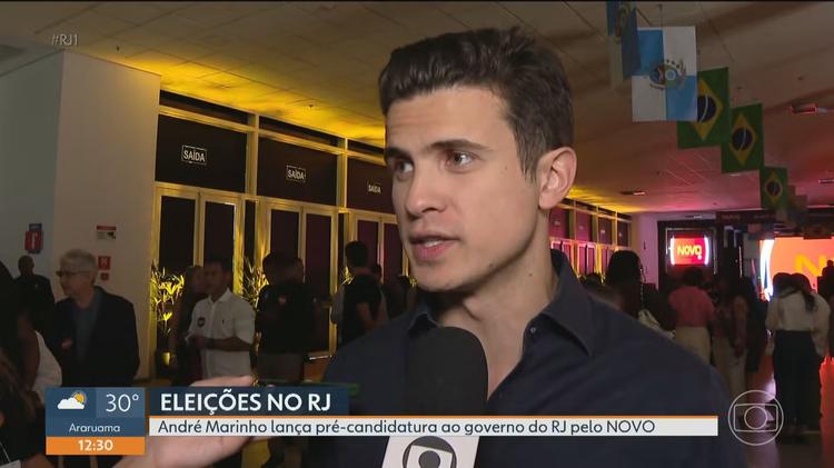 Novo oficializa André Marinho como candidato ao governo do Rio