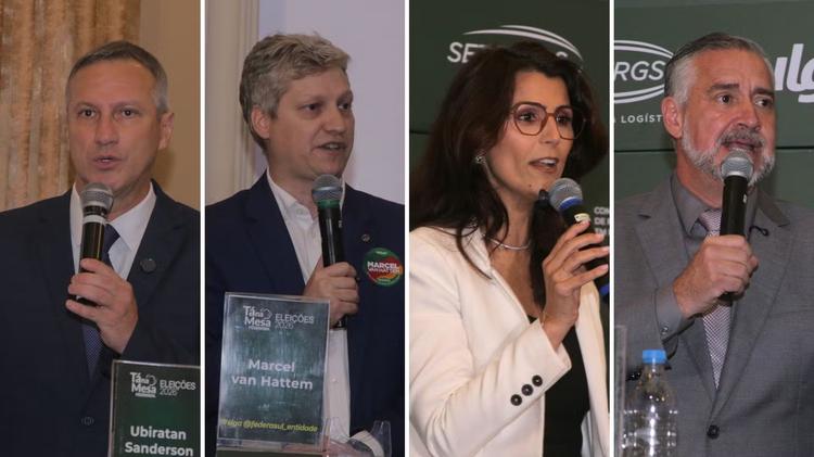 Quaest para o Senado no RS, votos válidos: Sanderson, 25%; Marcel van Hattem, 22%; Manuela d'Ávila, 20%; Pimenta, 18%