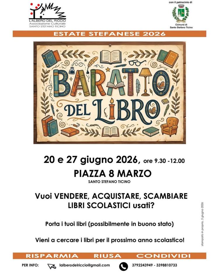 📚Baratto del Libro Un'opportunità per tutte le famiglie che desiderano vendere, acquistare o scambiare libri scolastici...