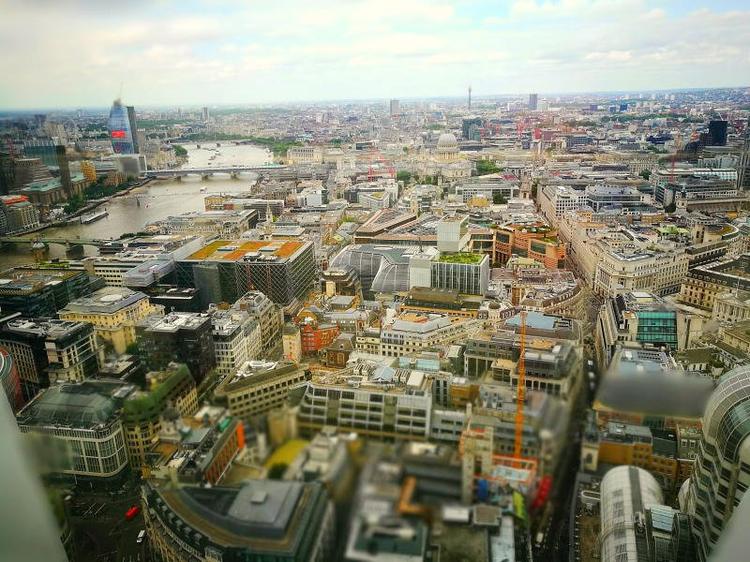 View of The City of London from the Sky Garden