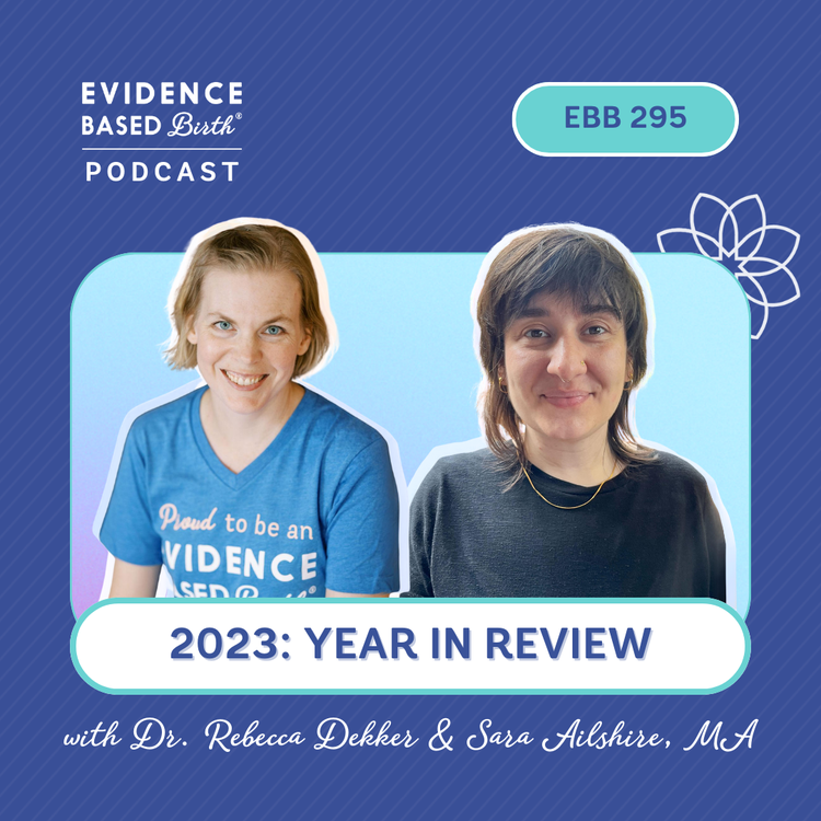 EBB 295 - Evidence Based Birth®️ 2023 Year in Review with Dr. Rebecca Dekker and Sara Ailshire, MA