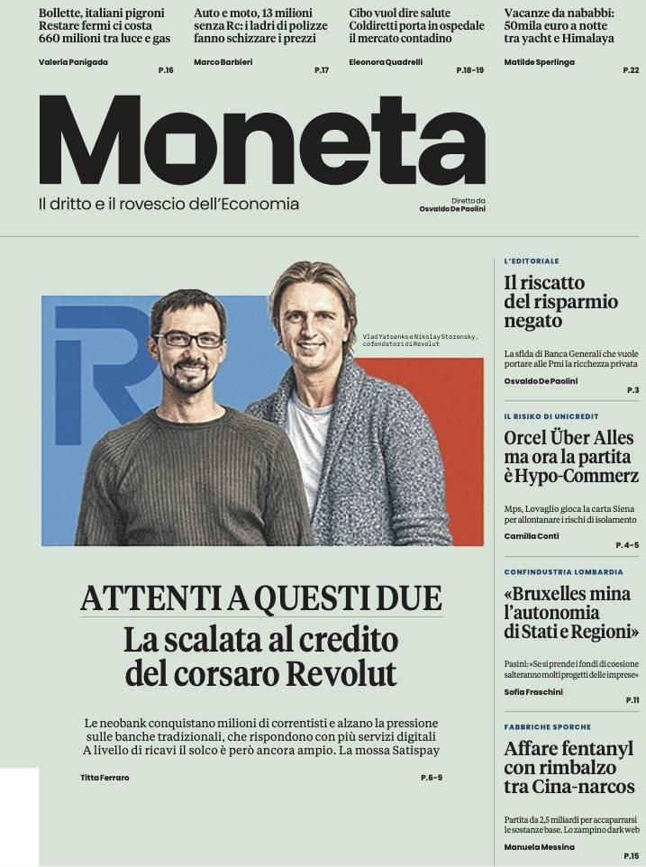 Moneta, Revolut pronta all'assalto