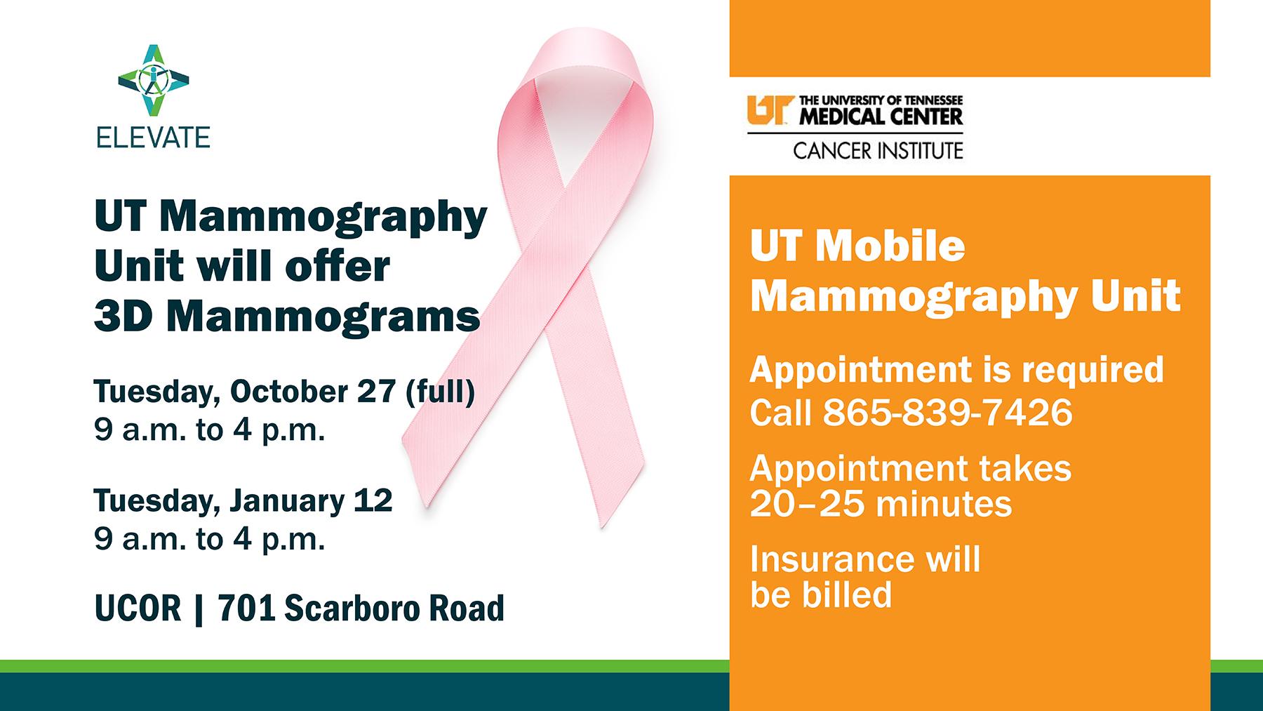 New date added for UT Mobile Mammography