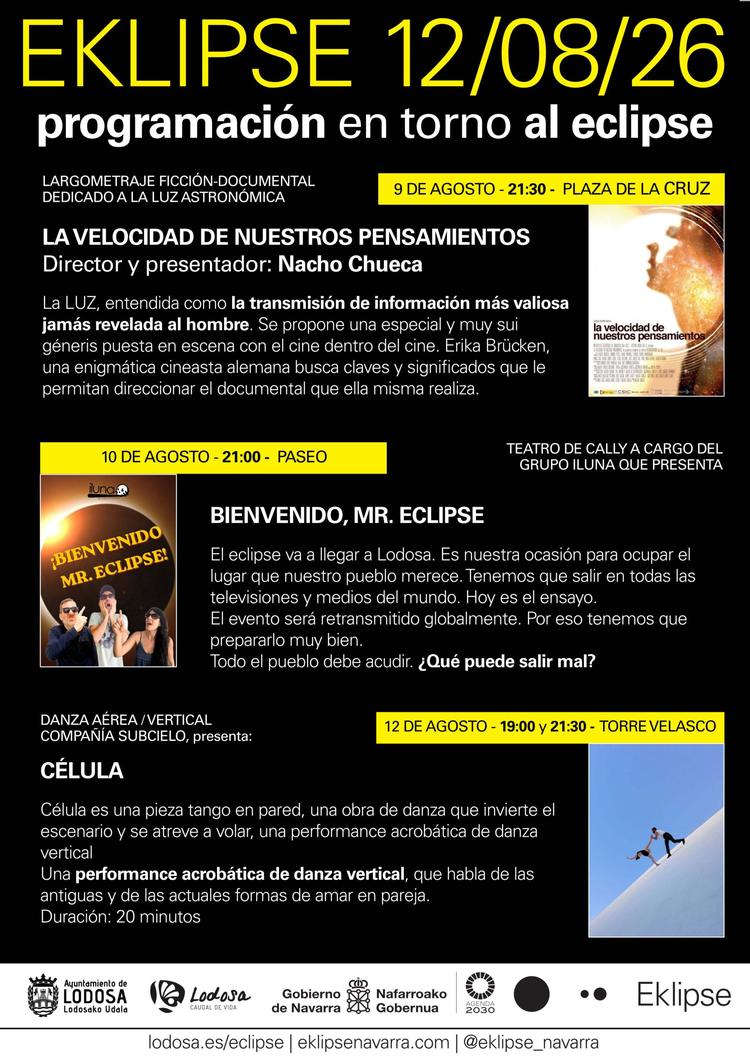 EKLIPSE / programación en torno al eclipse en Lodosa
