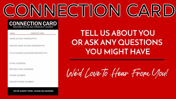 Connection Card