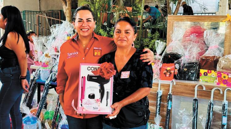Tania Valentina va por más apoyos para las jefas de familia en los Altos de Morelos