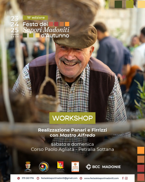 Workshop 🍂 Realizzazione Panari e Firrizzi con Mastro Alfredo Anche quest'anno, per la 18ª edizione della Festa dei Sap...