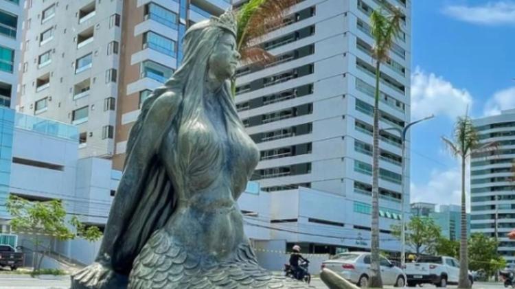 Sereia da Ponta d’Areia ganha nova vida em obra inspirada na filha de escultor maranhense