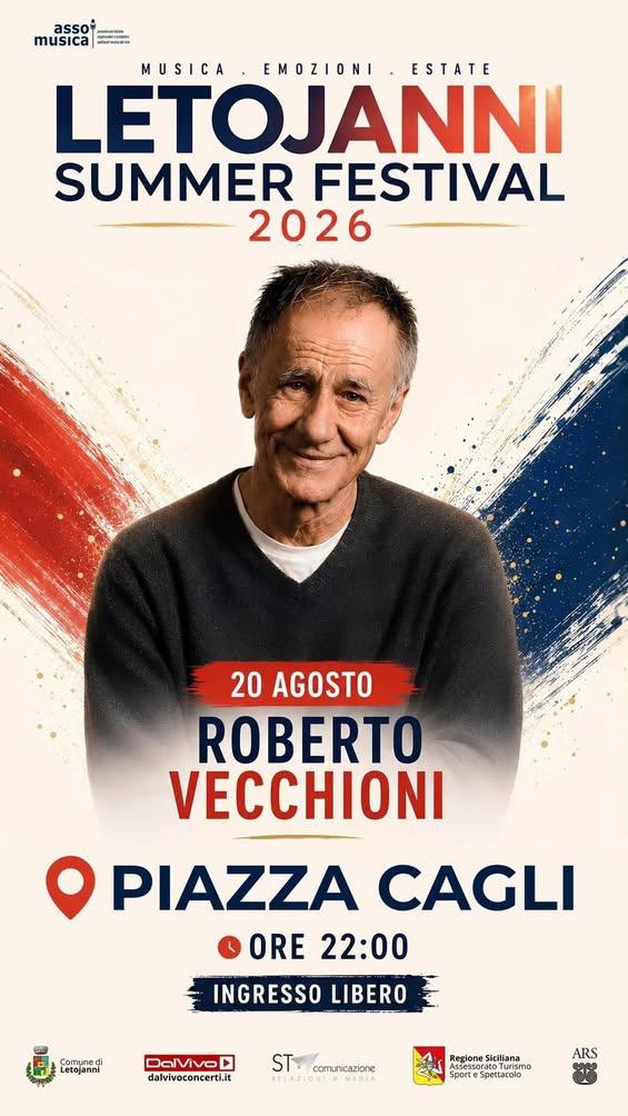 📌LETOJANNI SUMMER FESTIVAL 2026 - UN'ESTATE D'AUTORE La grande musica d'autore la fa da padrona nell'estate letojannese...