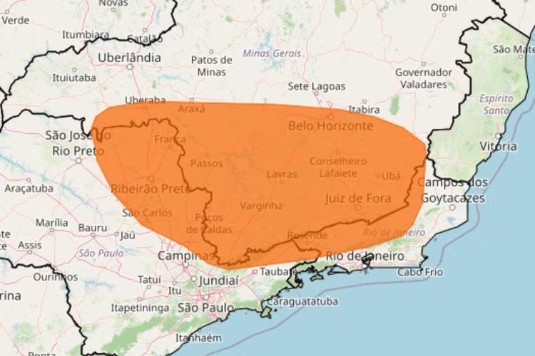 Inmet emite alerta de 'perigo' para tempestades e prevê ventos de até 100 km/h no Vale do Paraíba