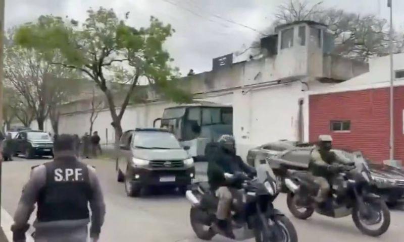 VIDEO: comenzó el traslado de presos desde Devoto a Marcos Paz