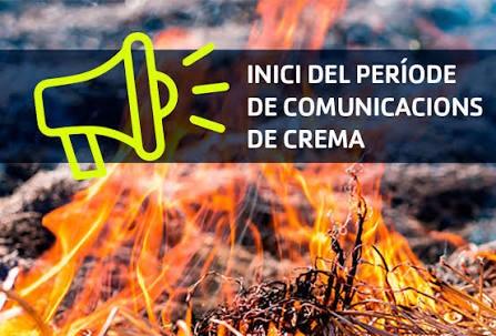 S'inicia el període de comunicacions per a activitats amb risc d'incendi forestal