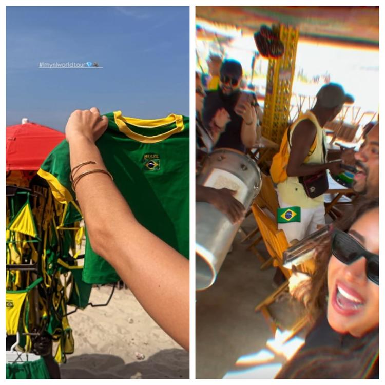 'Shakira in Rio': logo após chegar, equipe já curte o Rio, vai à praia de Copacabana e vê samba ao vivo