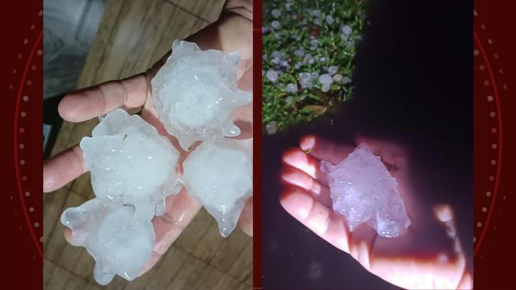 VÍDEO: temporais de granizo com pedras de gelo do tamanho de ovos de galinha causam estragos no Paraná