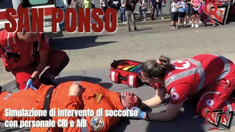 SAN PONSO – Simulazione di un intervento di soccorso (VIDEO)