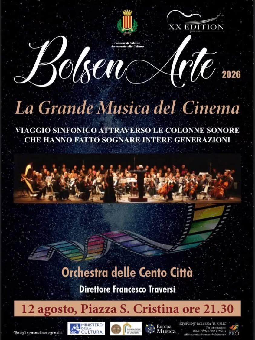 📆Il 12 agosto non perdere la XX edizione del BolsenArte International Music Festival, con un concerto speciale dedicato...