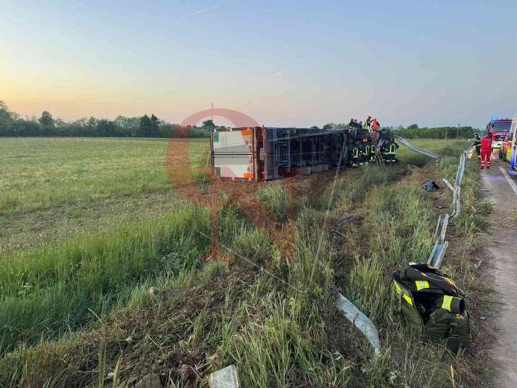 lombardore incidente bilico