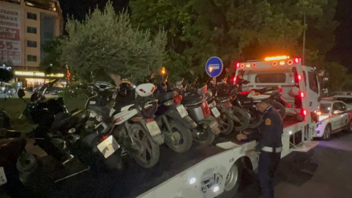 حملة أمنية شرسة تسفر عن عشرات التوقيفات وحجز 153 دراجة نارية بمراكش +صور