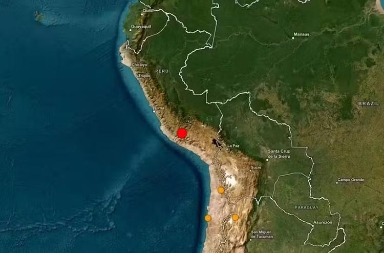 Terremoto de magnitude 6,7 atinge o sul do Peru