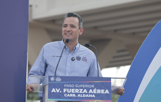 Marco Bonilla cumple: inaugura el Paso Superior de Fuerza Aérea y carretera Aldama