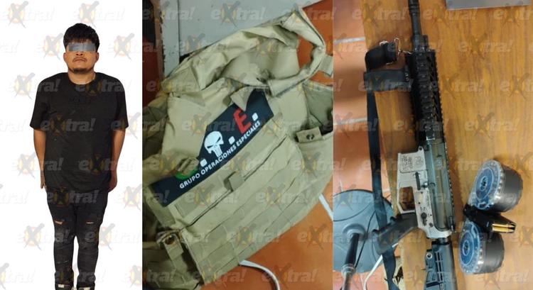 ¡Alerta en Ayala! Capturan a criminal con fusil de asalto y chaleco GOES: ¿Quién es?