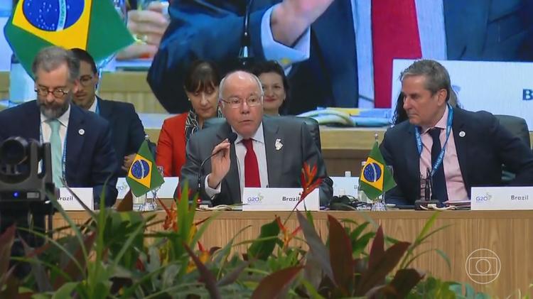 Mauro Vieira, ministro das Relações Exteriores, critica a paralisia do Conselho de Segurança da ONU em relação a conflitos