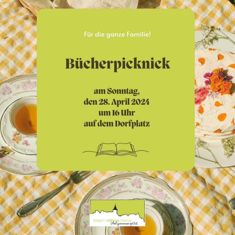 Save the Date: Bücherpicknick auf dem Dorfplatz!