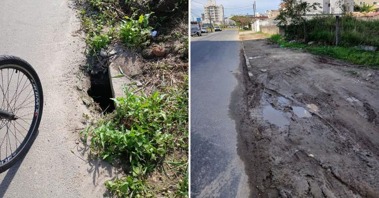 “Não temos calçada”: idosa cai em buraco e cobra melhorias em Camboriú