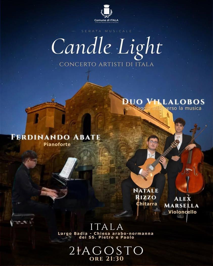 🎶 SERATA MUSICALE CANDLE LIGHT 🕯️ Un’atmosfera magica e senza tempo ti aspetta a Itala! Lasciati trasportare dalle not...