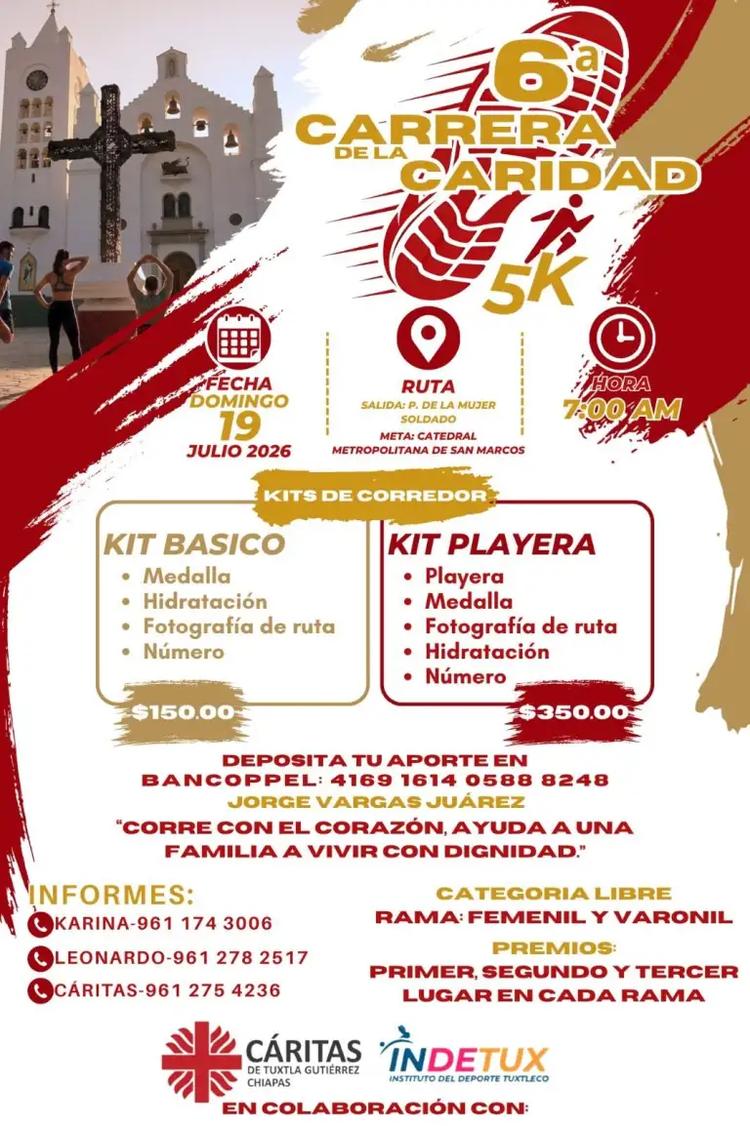 ¡Corre con el corazón en la 6.ª Carrera de la Caridad 5K!