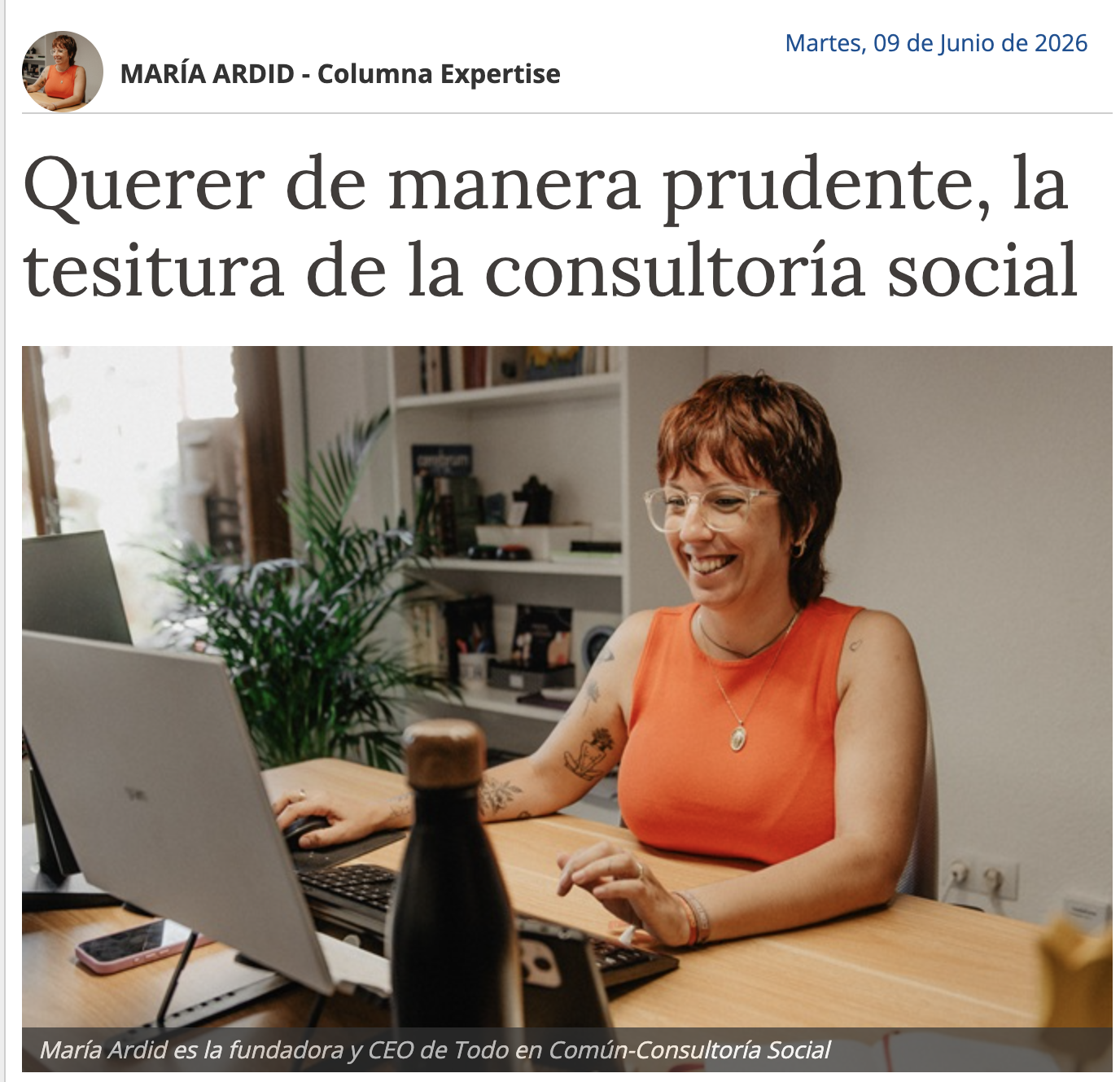 Columna Expertise en Alicante Press