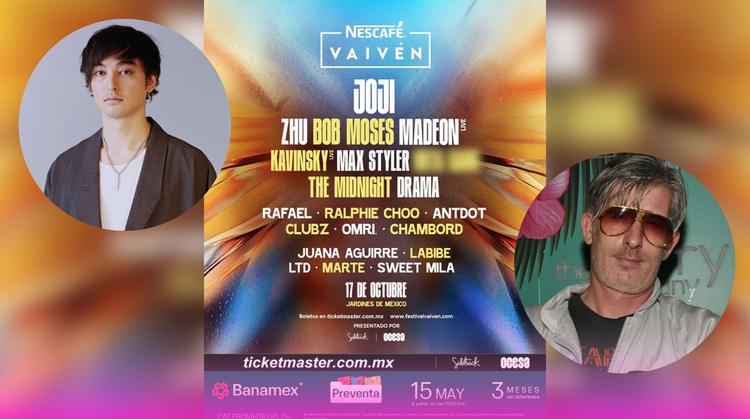 Festival Vaivén 2026 revela cartel oficial con Joji, ZHU y Kavinsky