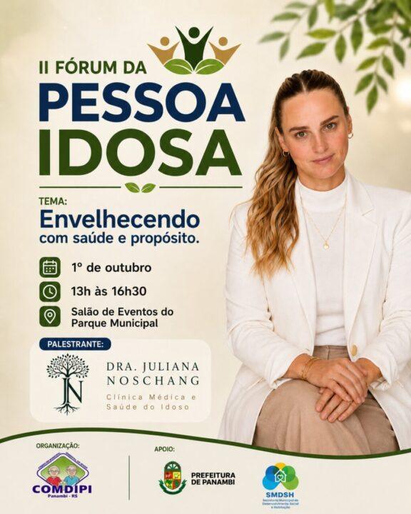 II Fórum da Pessoa Idosa ocorre dia 1º de outubro em Panambi