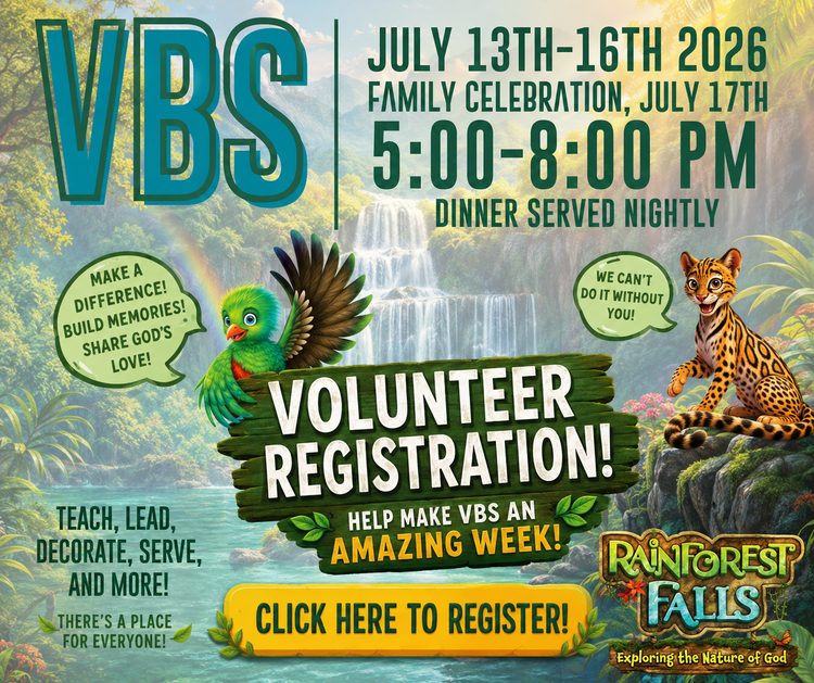 VBS VOLUNTEER SIGNUP!