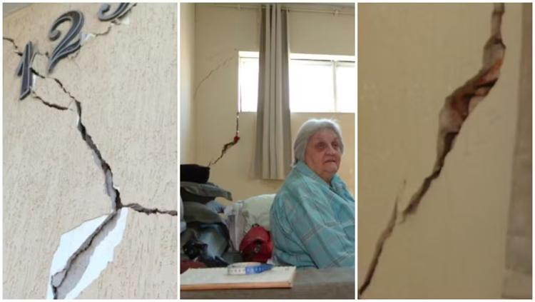 'Tirou nossa paz': casa fica cheia de rachaduras e família tem medo de desabamento no interior de SP