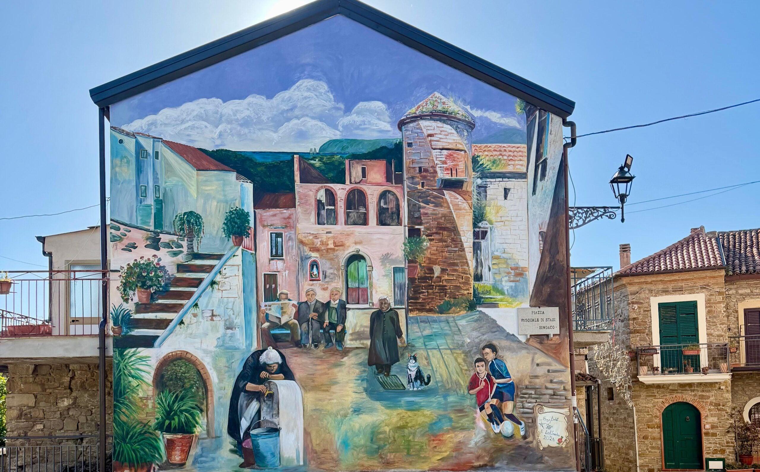 Laureana Cilento, inaugurato il nuovo murales nella frazione Matonti: l’arte come forma di riqualificazione del territorio