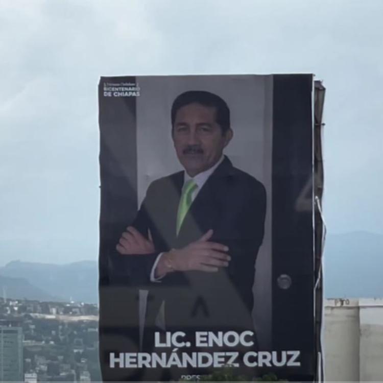 Despliegan intensa publicidad adelantada Enoc Hernández