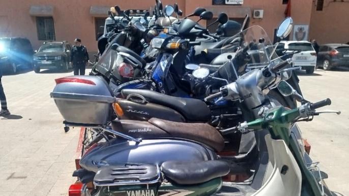 حملة أمنية تسفر عن ضبط 60 دراجة مخالفة بمراكش العتيقة