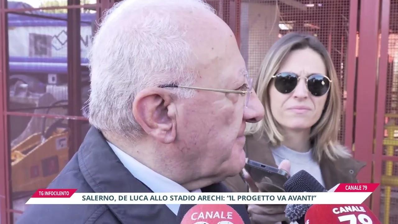 Salerno, sopralluogo del Sindaco allo stadio Arechi: “Il progetto va avanti”