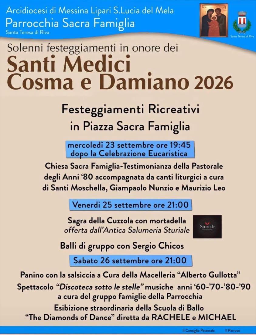 #Stasera P.ZZA SACRA FAMIGLIA ore 21.00 Sabato 26 settembre ore 21:00 Panino con la salsiccia a Cura della Macelleria "A...
