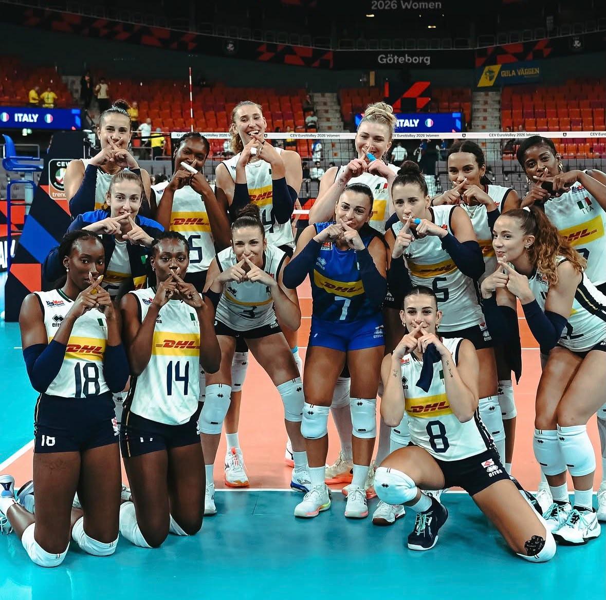 Europei volley femminile: l’Italia supera la Croazia 3-0 nel primo match del girone
