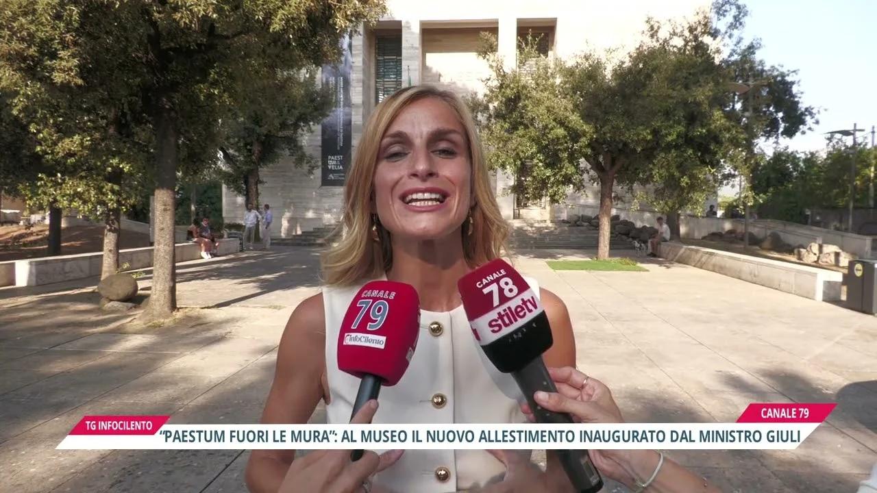 “Paestum fuori le mura”: inaugurato dal Ministro Giuli il nuovo allestimento al Museo Archeologico Nazionale