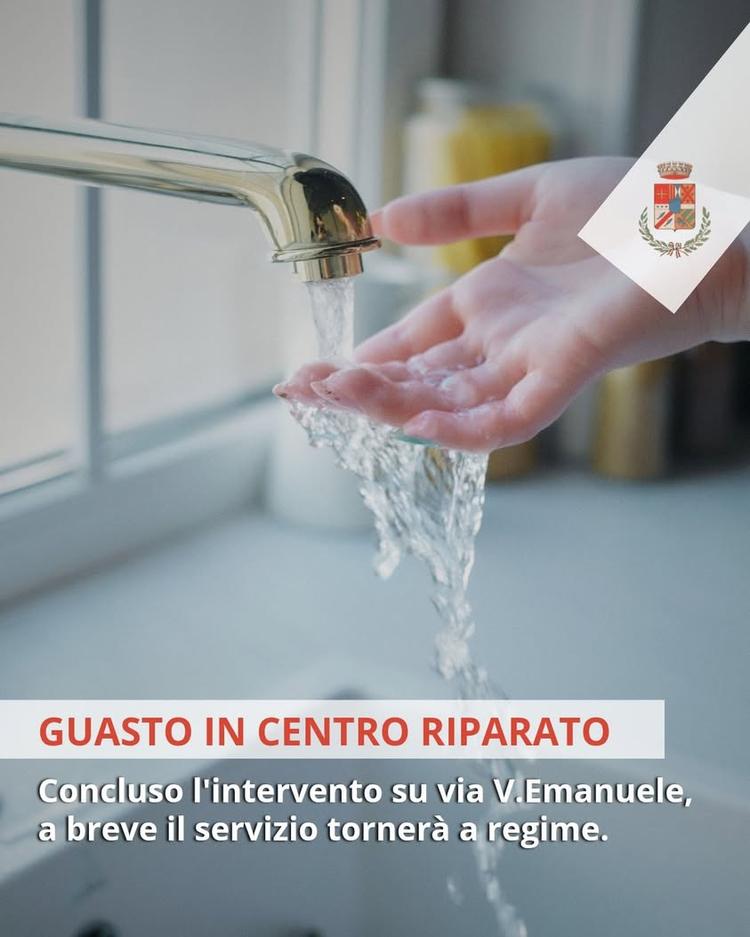 💧 𝗔𝗖𝗤𝗨𝗔, 𝗥𝗜𝗘𝗡𝗧𝗥𝗔𝗧𝗢 𝗜𝗟 𝗗𝗜𝗦𝗦𝗘𝗥𝗩𝗜𝗭𝗜𝗢 𝗜𝗡 𝗖𝗘𝗡𝗧𝗥𝗢 📣 Si informa la cittadinanza che la 𝗽�...