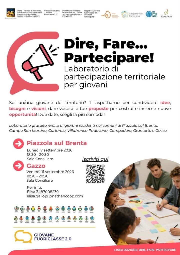 📢 𝐃𝐢𝐫𝐞, 𝐅𝐚𝐫𝐞... 𝐏𝐚𝐫𝐭𝐞𝐜𝐢𝐩𝐚𝐫𝐞! 𝑳𝒂𝒃𝒐𝒓𝒂𝒕𝒐𝒓𝒊𝒐 𝒅𝒊 𝒑𝒂𝒓𝒕𝒆𝒄𝒊𝒑𝒂𝒛𝒊𝒐𝒏𝒆 𝒕𝒆𝒓𝒓𝒊𝒕𝒐...