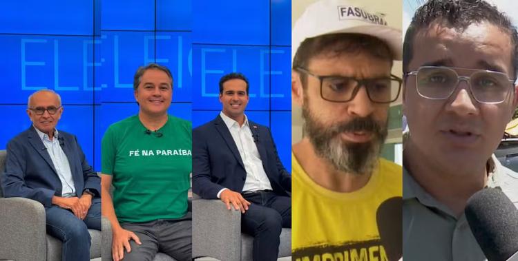 Encontro com empresários, gravações e caminhadas com apoiadores: veja como foi o dia dos candidatos ao governo da PB