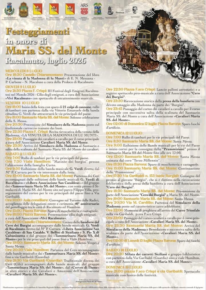 PROGRAMMA DEFINITIVO FESTA DEL MONTE