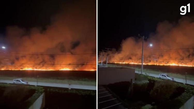 VÍDEO: Incêndio de grandes proporções atinge Litoral Norte do RS