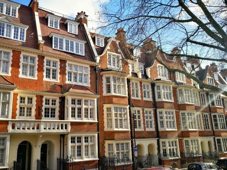 Red-bricked mansion apartments, Kensington