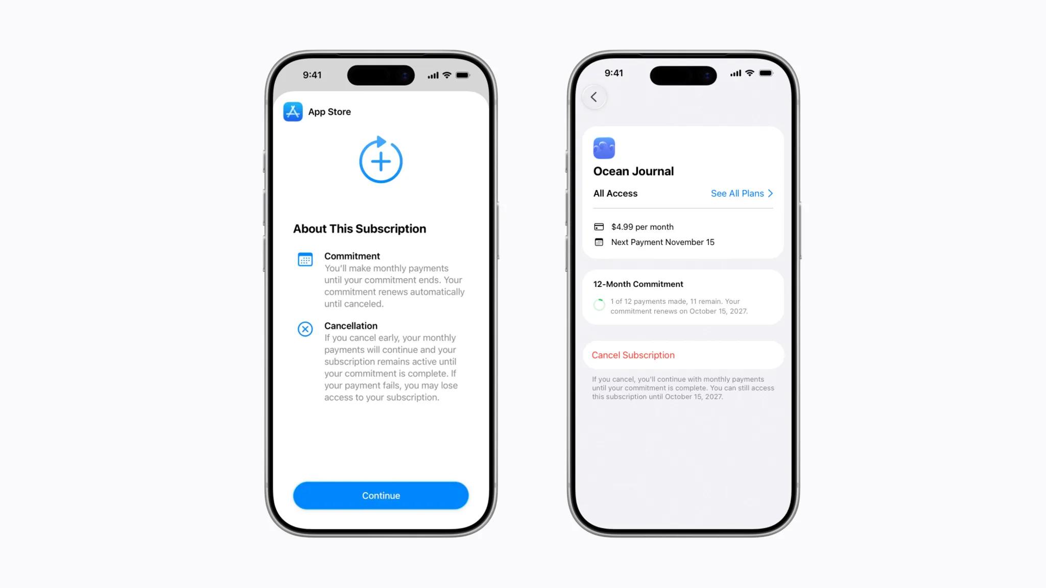 App Store : Apple lance des abonnements mensuels avec engagement de 12 mois