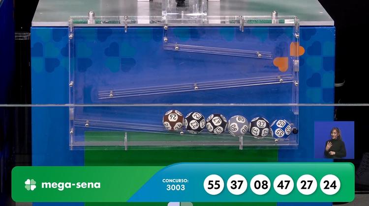 Mega-Sena, concurso 3.003: prêmio acumula e vai a R$ 8 milhões
